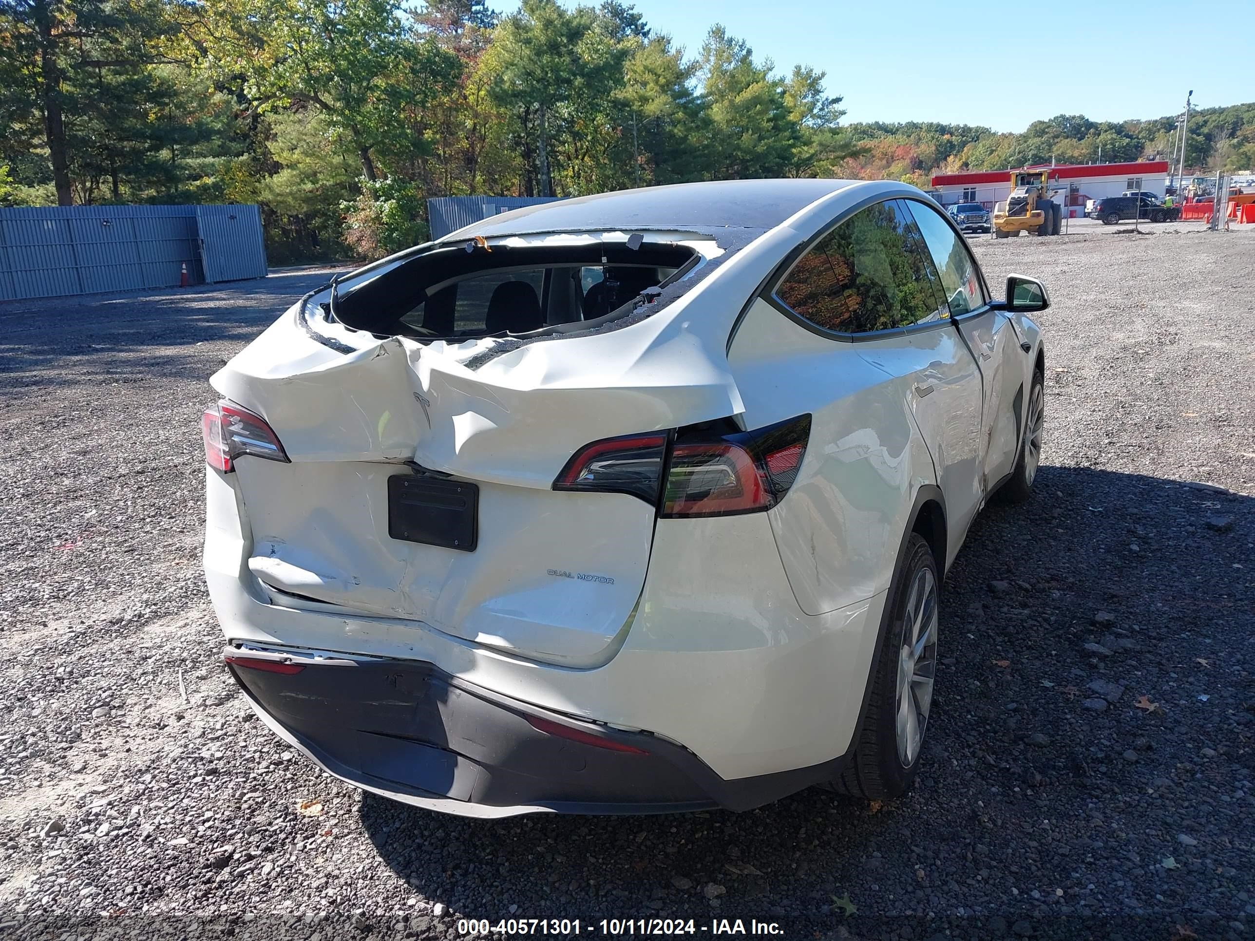 2024 Tesla Model Y Long Range Dual Motor All-wheel Drive Белый vin: 7SAYGDEE3RF007794