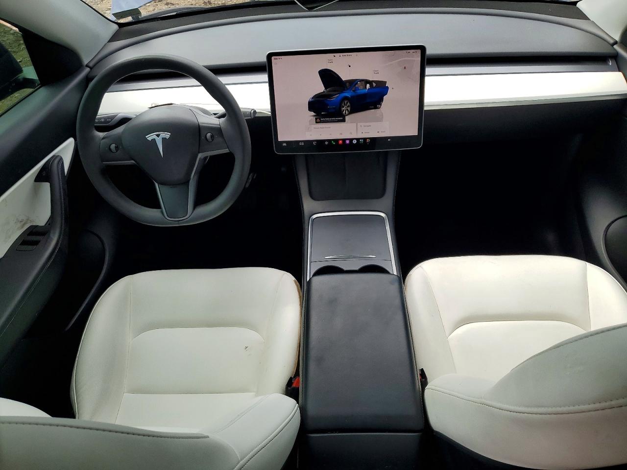 2022 Tesla Model Y Blue vin: 7SAYGDEE4NF458310