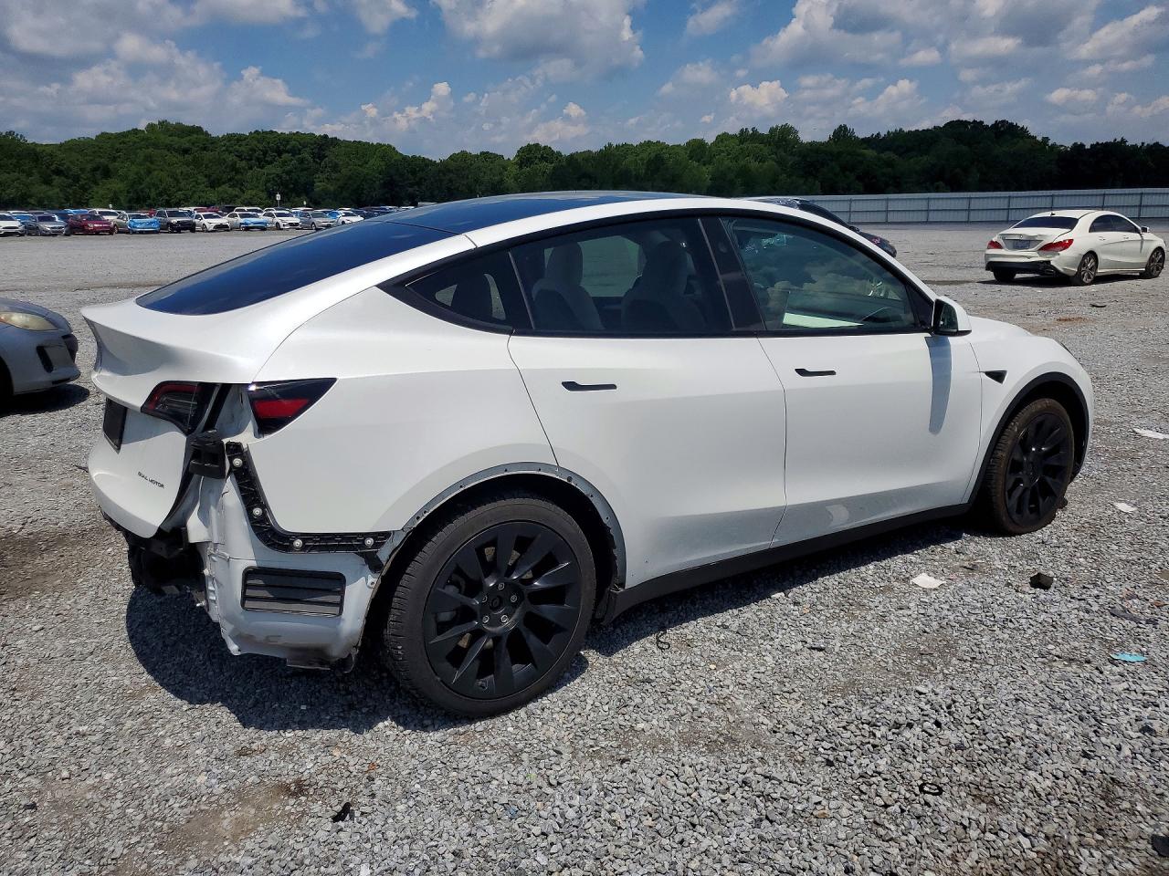 2023 Tesla Model Y White vin: 7SAYGDEE4PF800812