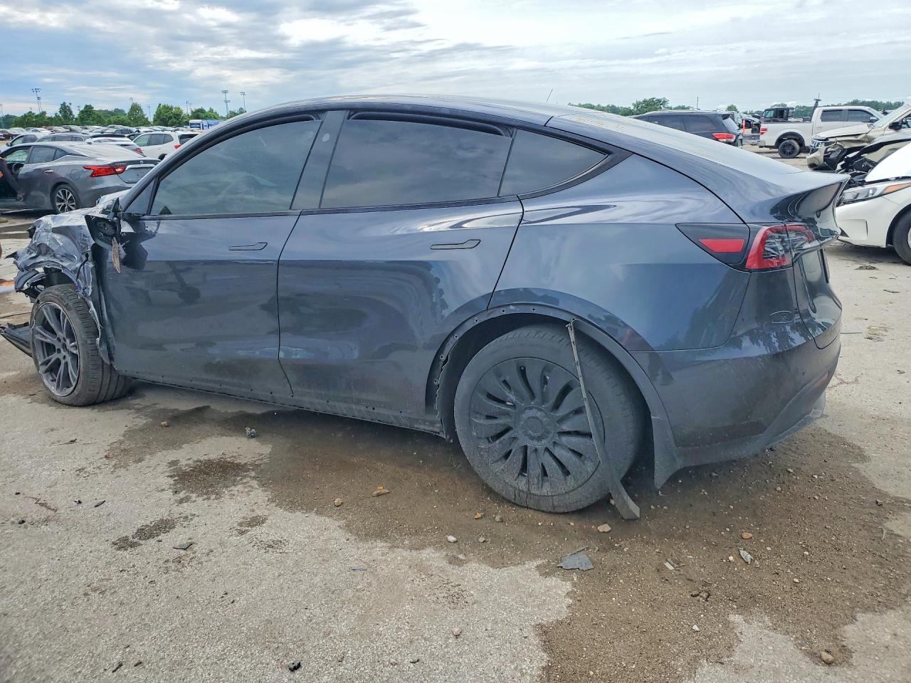 2024 Tesla Model Y Gray vin: 7SAYGDEE5RA295475