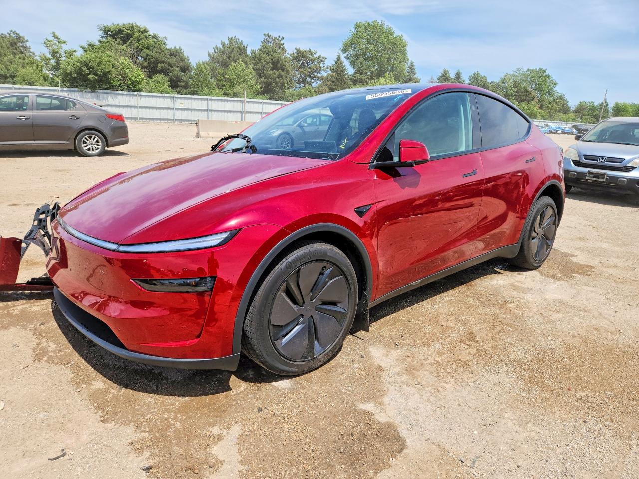 2026 Tesla Model Y Maroon vin: 7SAYGDEE5TF397692