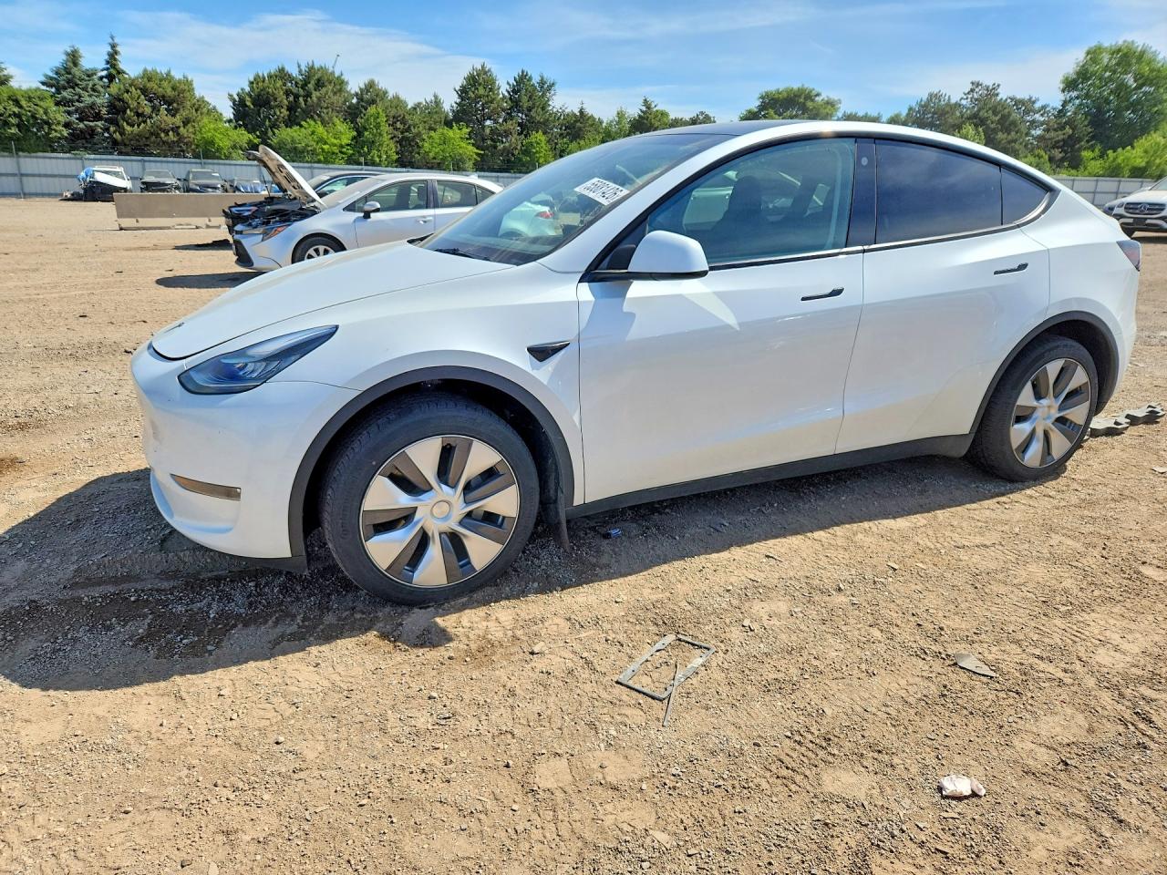2023 Tesla Model Y White vin: 7SAYGDEE6PA041741
