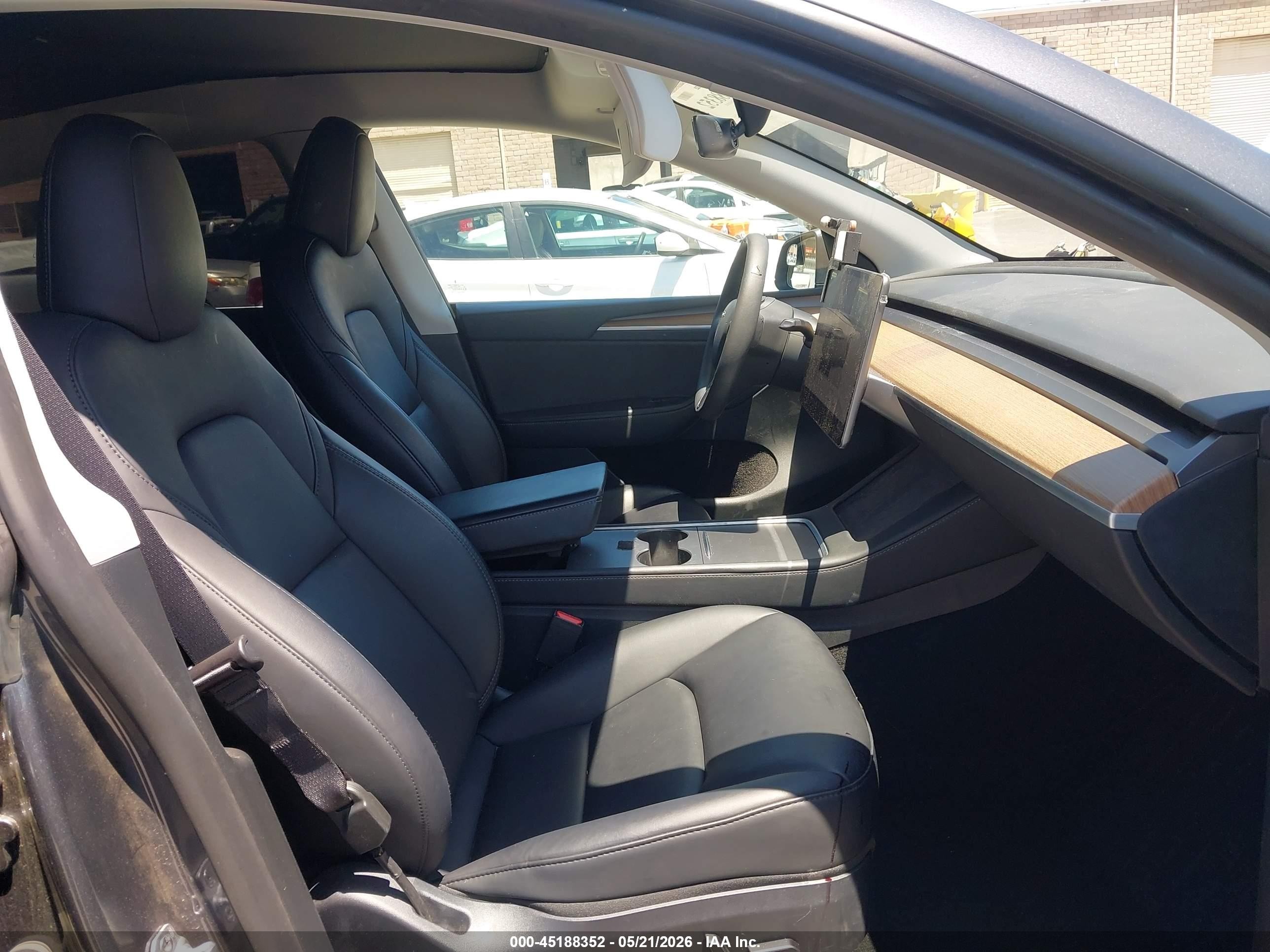2023 Tesla Model Y Awd/long Range Dual Motor All-wheel Drive Gray vin: 7SAYGDEE6PF926881
