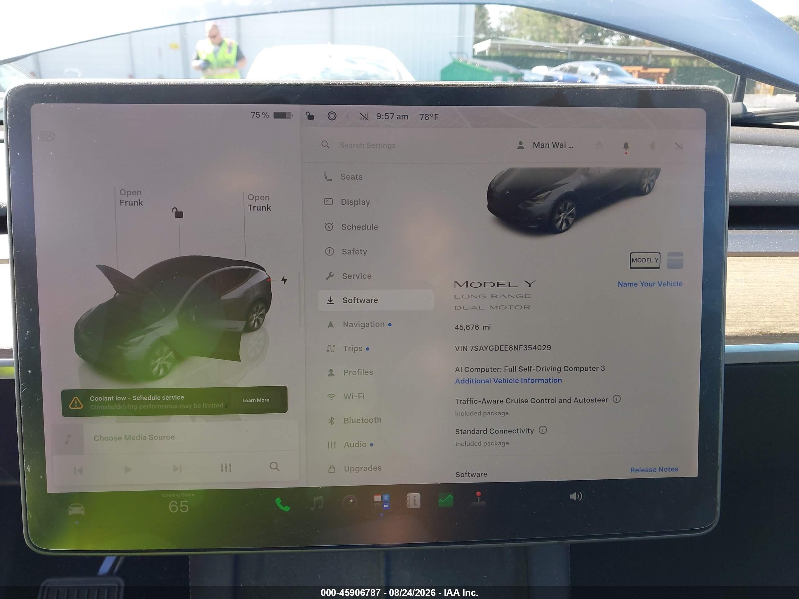 2022 Tesla Model Y Long Range Dual Motor All-wheel Drive Gray vin: 7SAYGDEE8NF354029