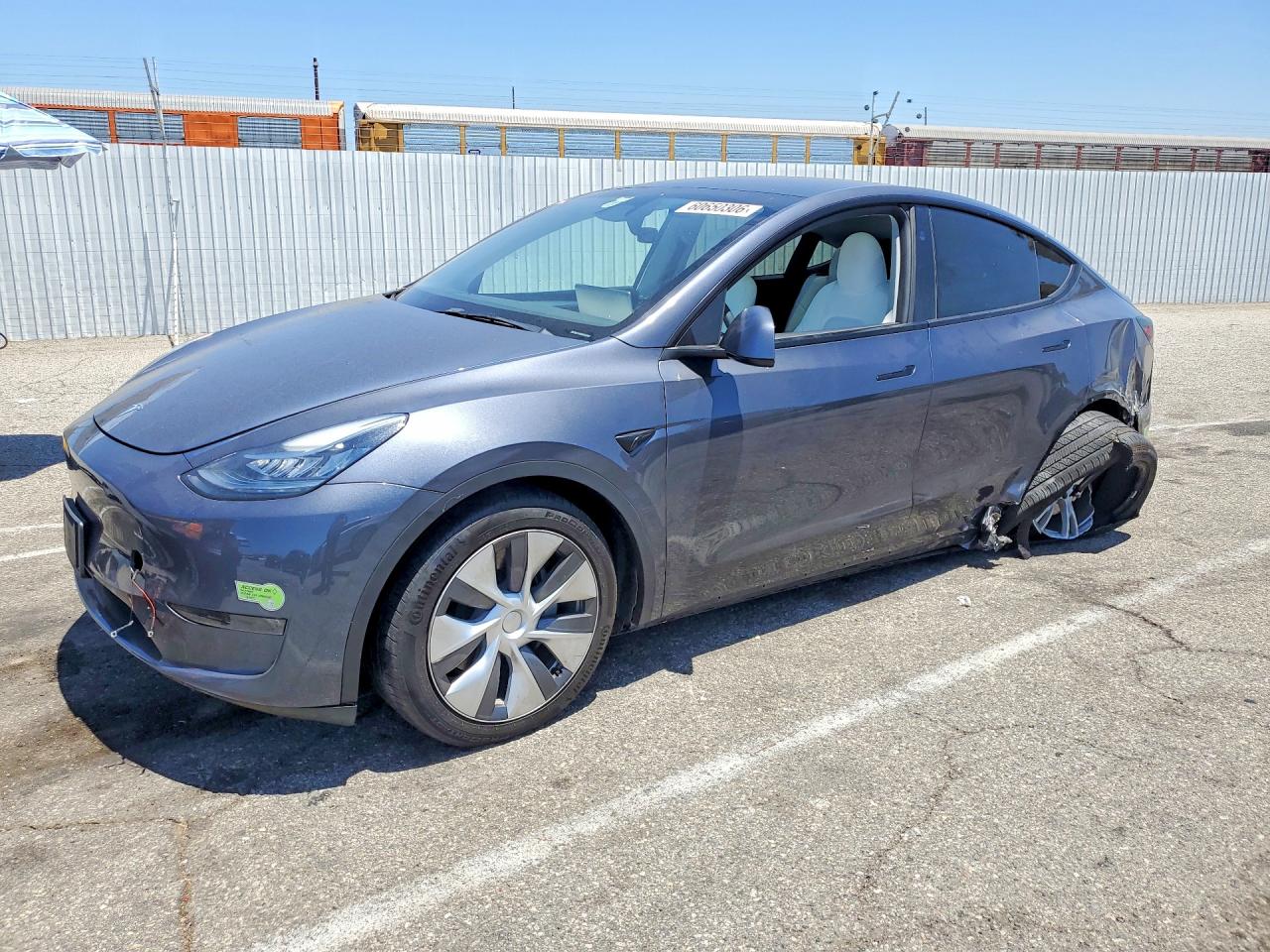 2023 Tesla Model Y Gray vin: 7SAYGDEE8PA153151