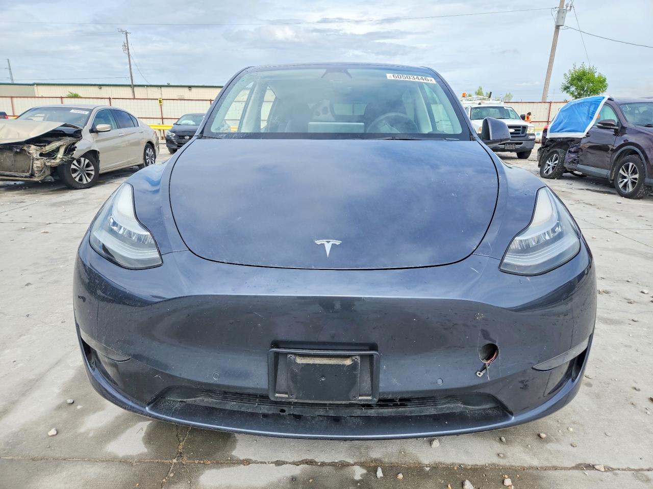 2022 Tesla Model Y Gray vin: 7SAYGDEE9NA002512