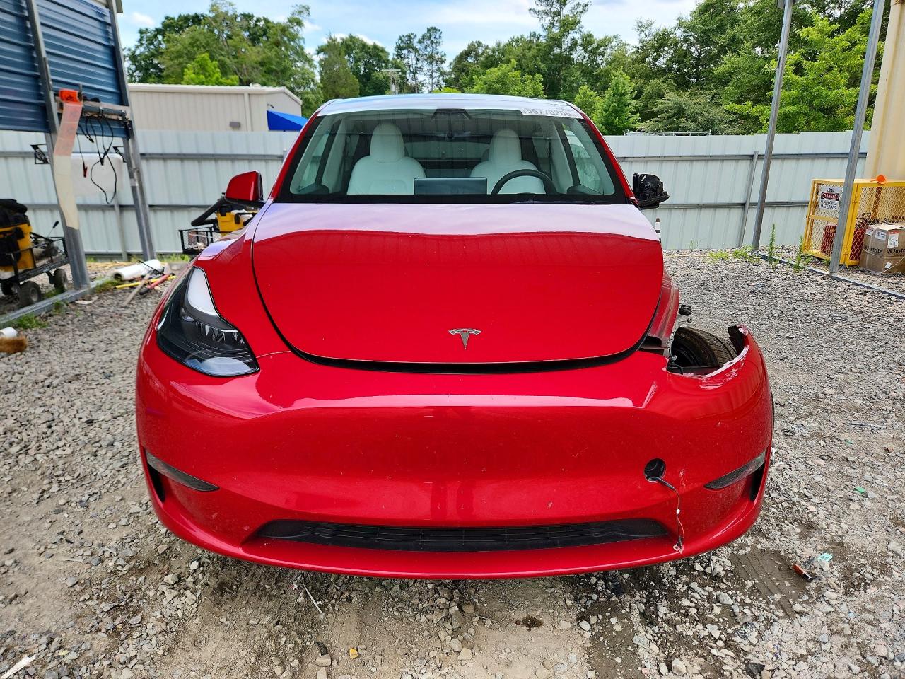 2023 Tesla Model Y Red vin: 7SAYGDEE9PF750019