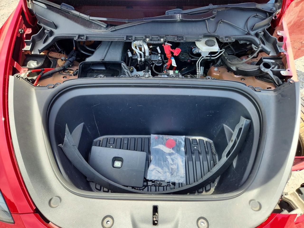 2023 Tesla Model Y Red vin: 7SAYGDEE9PF750019