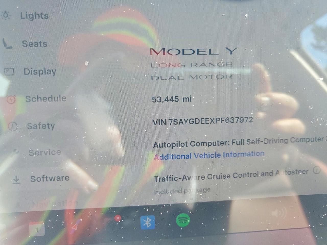 2023 Tesla Model Y White vin: 7SAYGDEEXPF637972