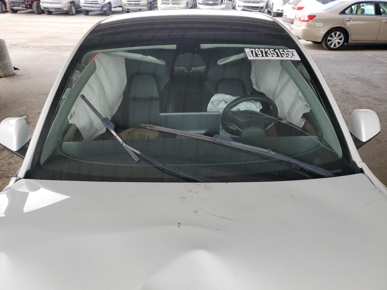2023 Tesla Model Y White vin: 7SAYGDEEXPF638958 Damage: Windshield, Broken, Replacement Required
