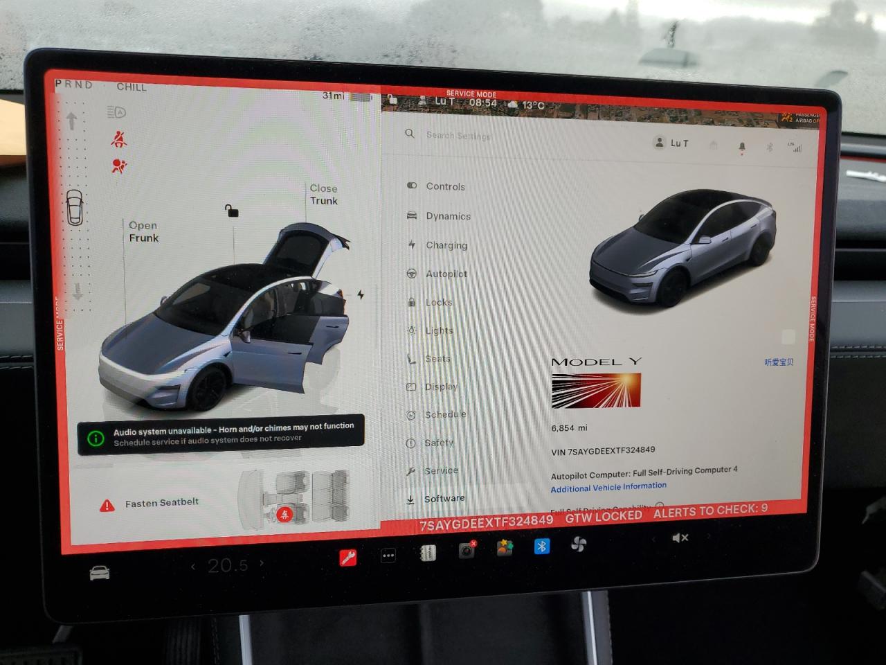 2026 Tesla Model Y Серый vin: 7SAYGDEEXTF324849