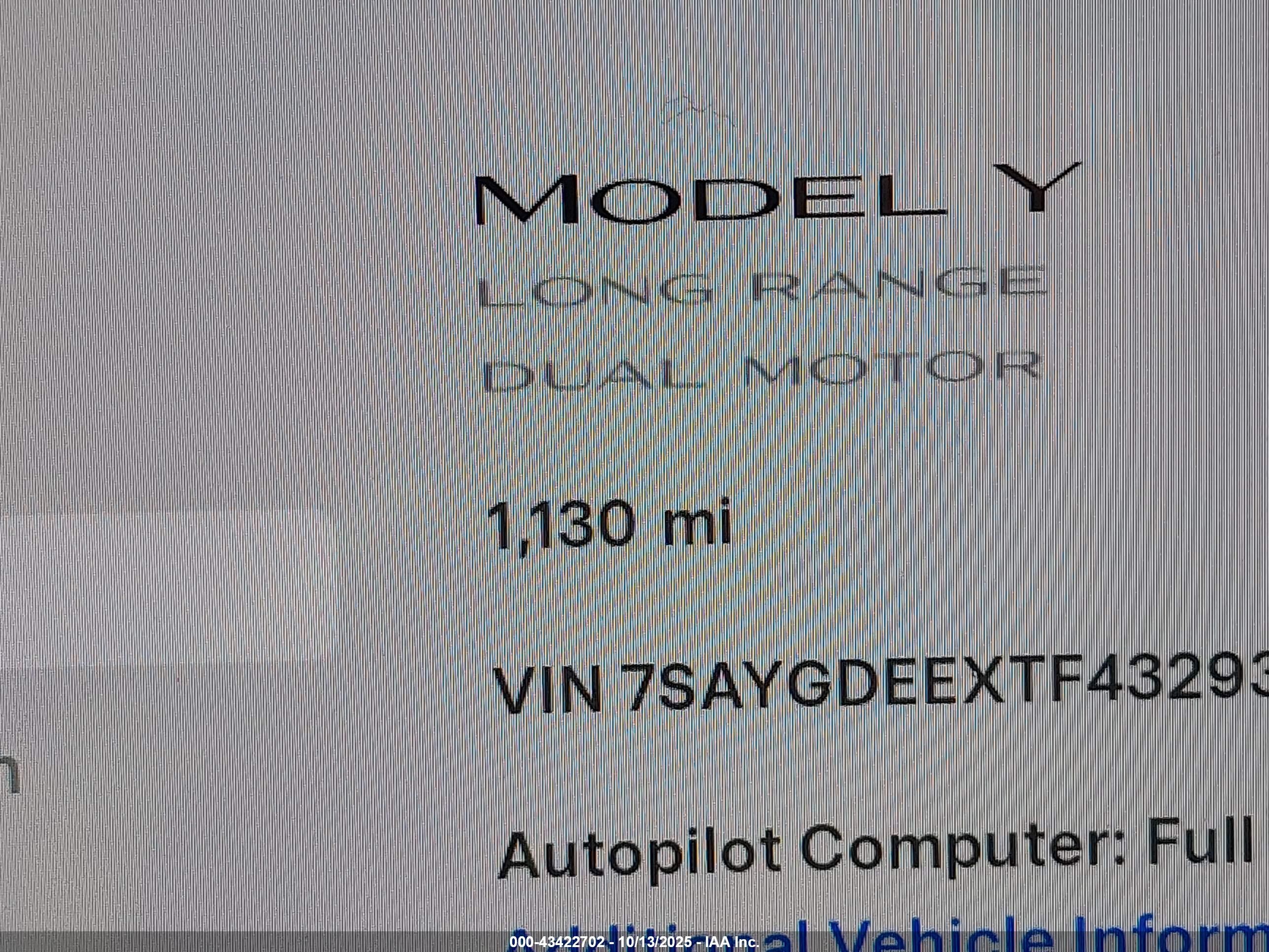 2026 Tesla Model Y   Белый vin: 7SAYGDEEXTF432937