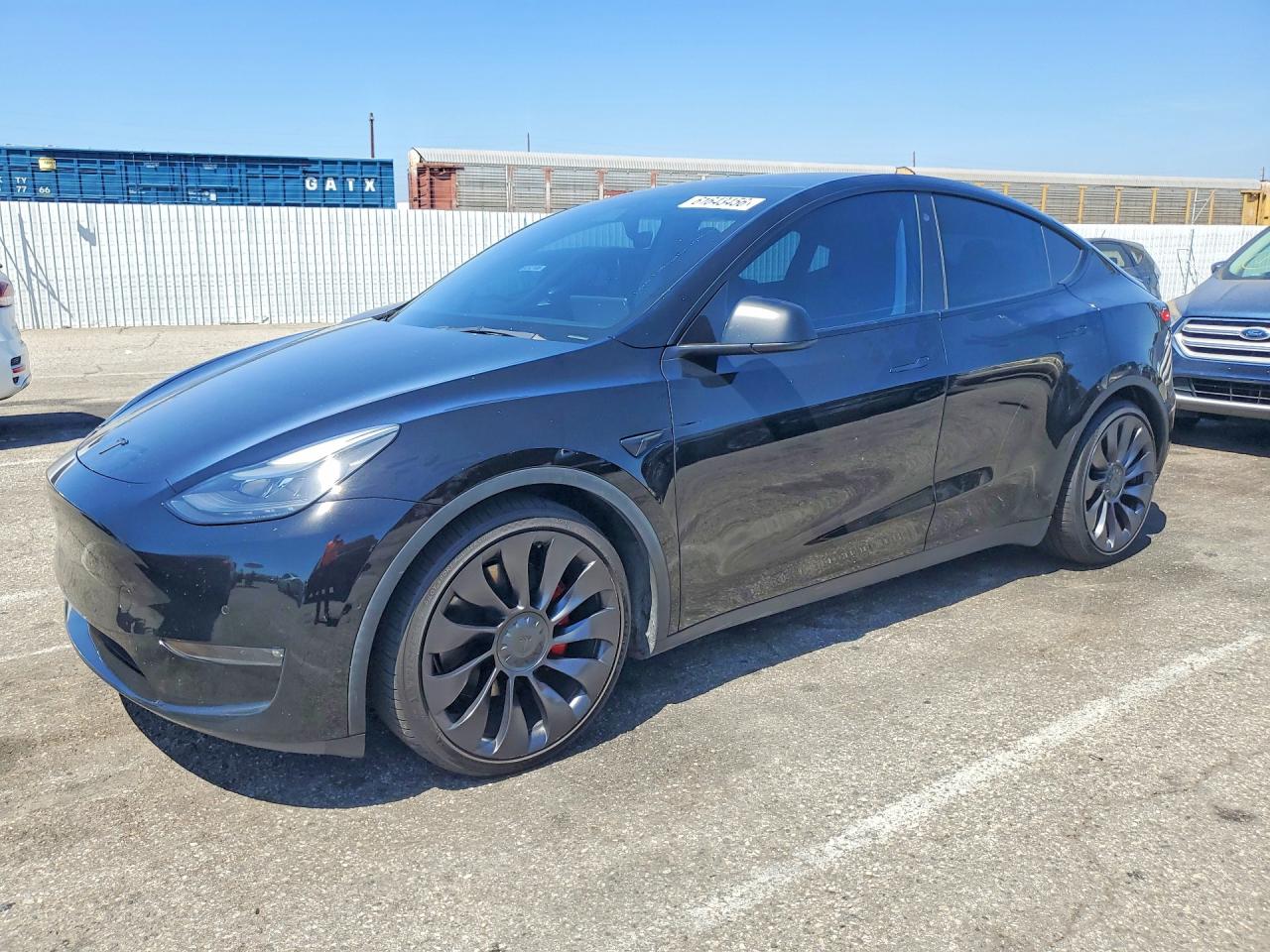 2022 Tesla Model Y Черный vin: 7SAYGDEF0NF336813