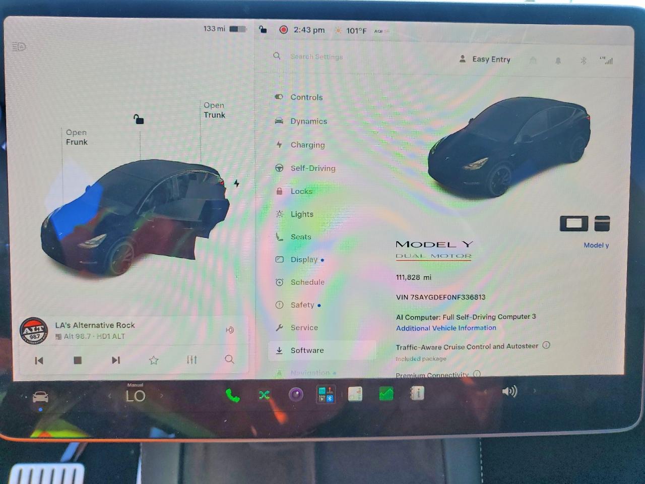 2022 Tesla Model Y Черный vin: 7SAYGDEF0NF336813