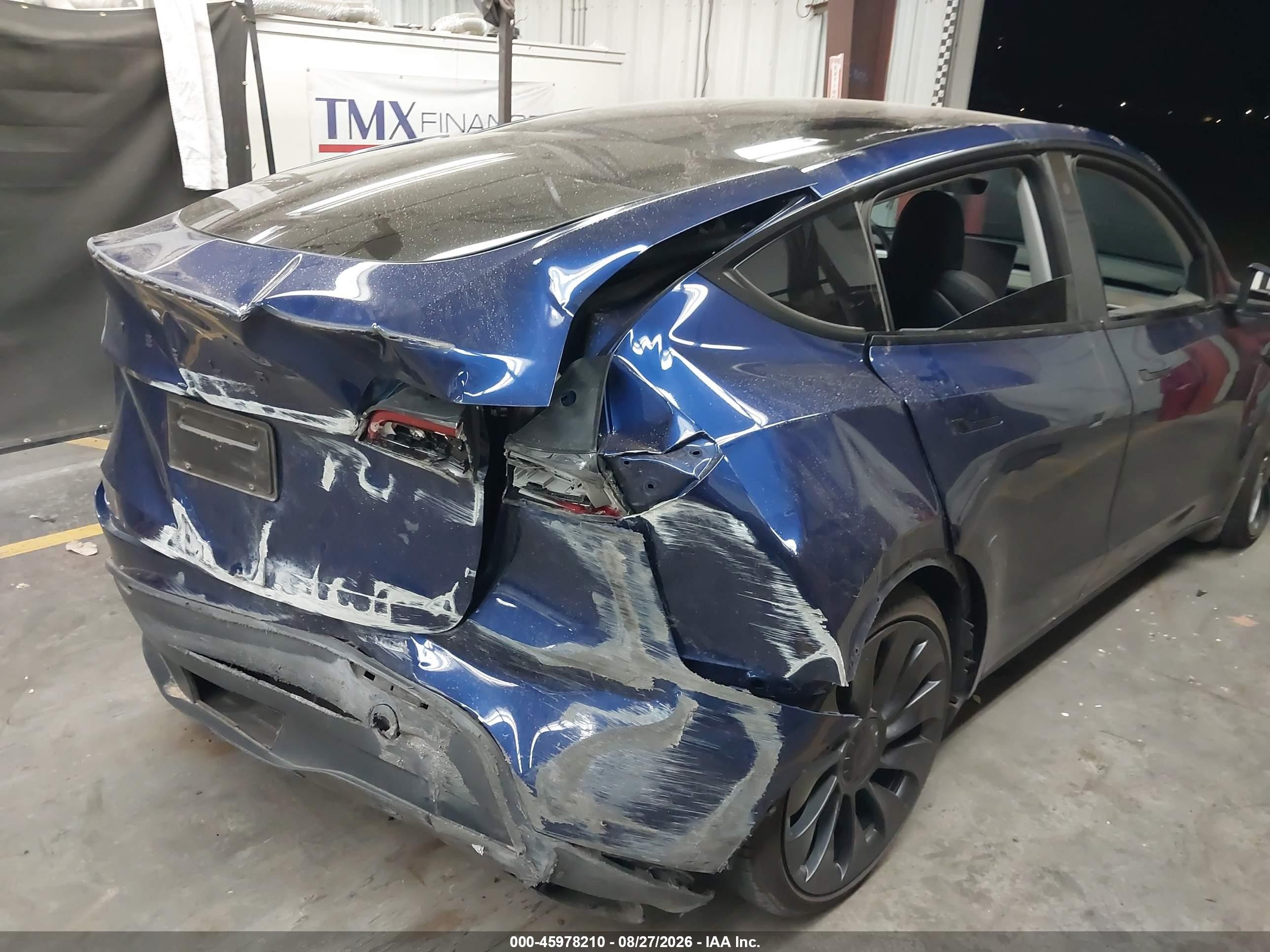 2023 Tesla Model Y Performance Dual Motor All-wheel Drive Синий vin: 7SAYGDEF0PF698157