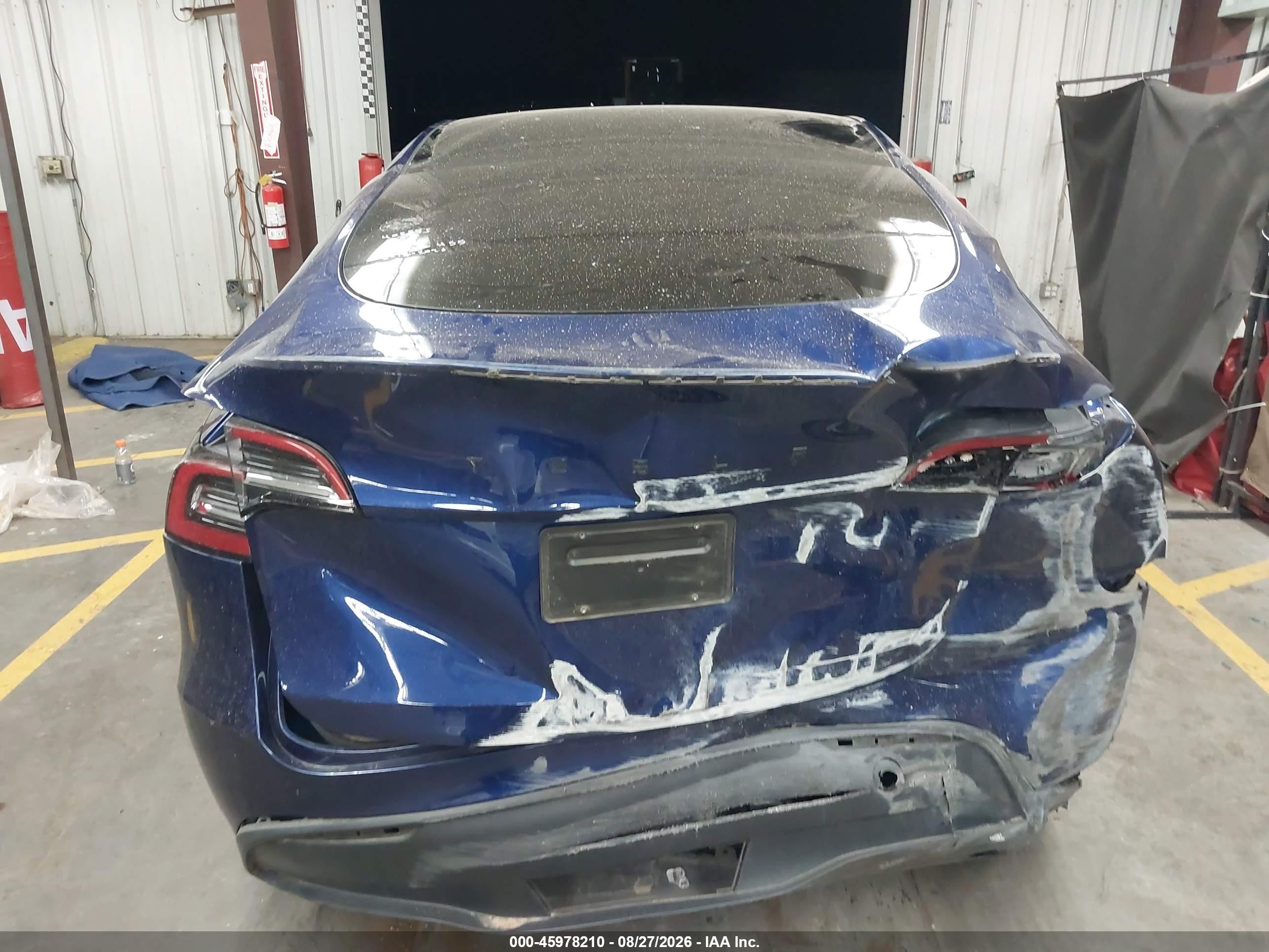 2023 Tesla Model Y Performance Dual Motor All-wheel Drive Синий vin: 7SAYGDEF0PF698157