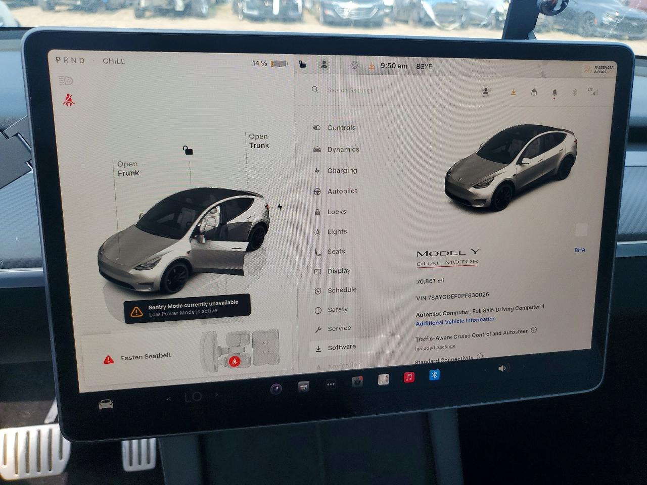 2023 Tesla Model Y White vin: 7SAYGDEF0PF830026
