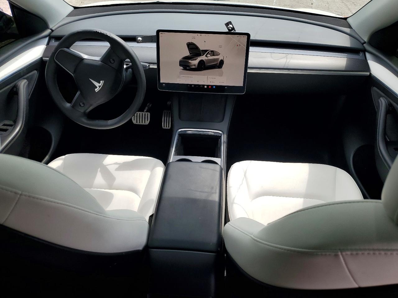 2023 Tesla Model Y White vin: 7SAYGDEF0PF830026