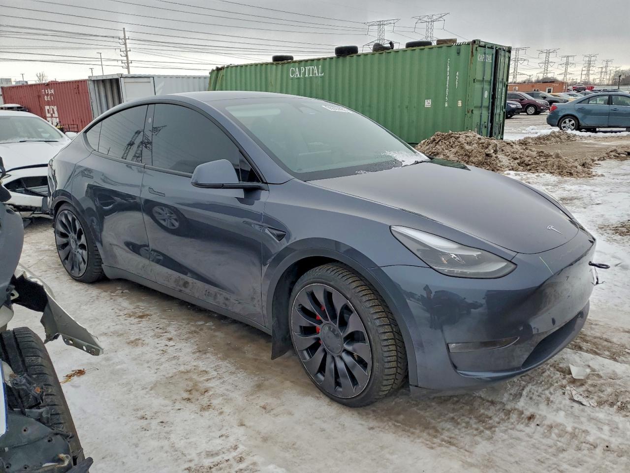 2023 Tesla Model Y Charcoal vin: 7SAYGDEF0PF936864