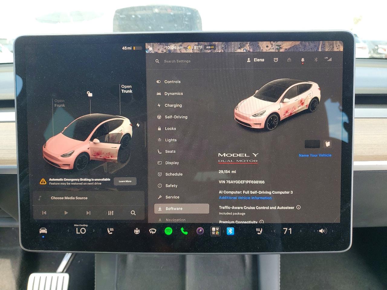 2020 Tesla Model  Y Gray vin: 7SAYGDEF1PF698166