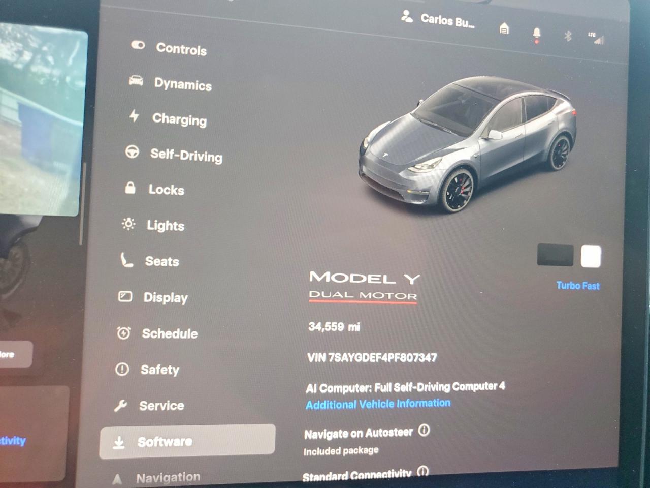 2023 Tesla Model Y Gray vin: 7SAYGDEF4PF807347