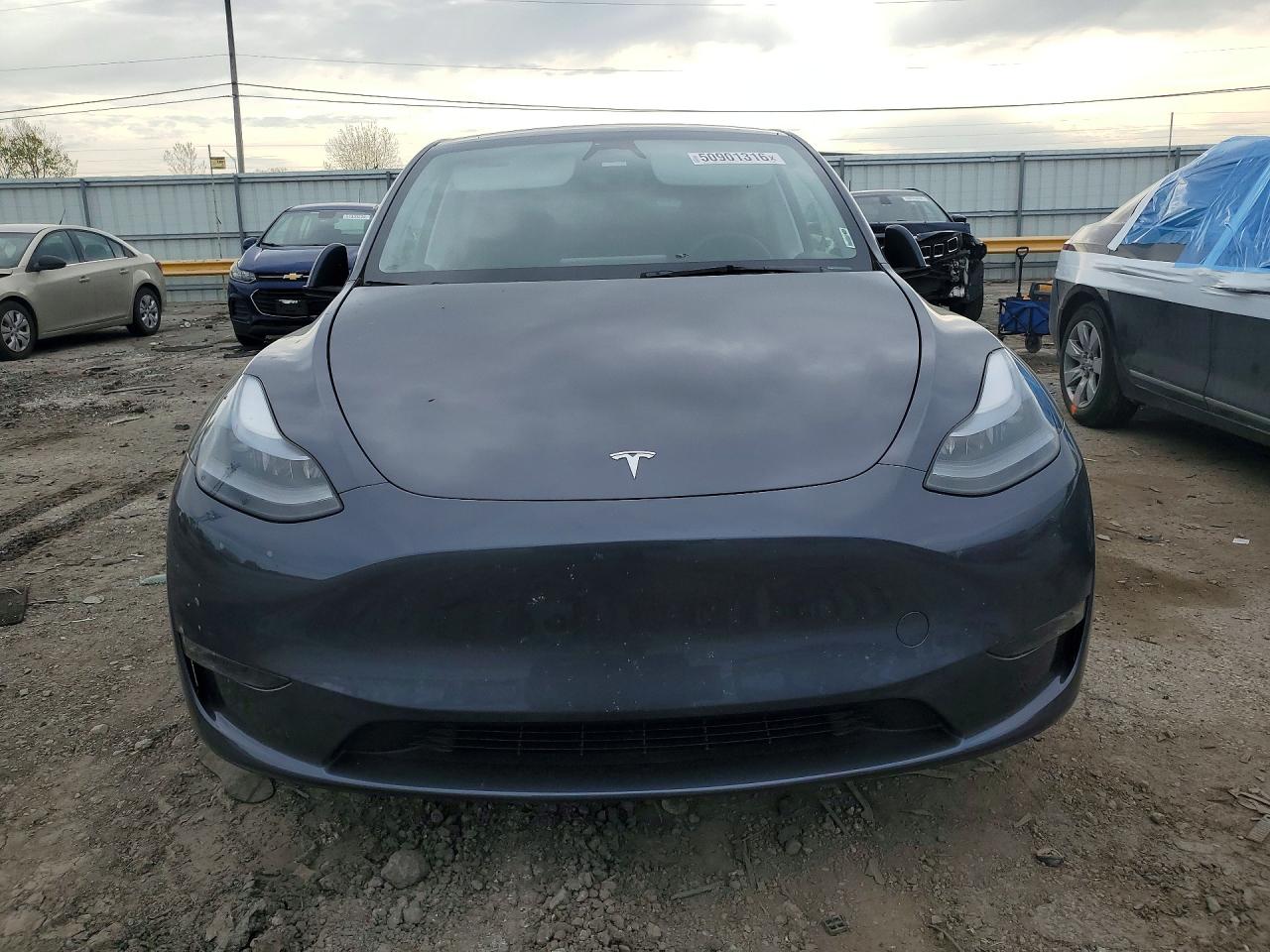 2023 Tesla Model Y Gray vin: 7SAYGDEF4PF920795