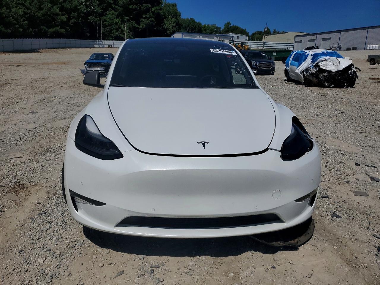 2022 Tesla Model Y White vin: 7SAYGDEF6NF440707