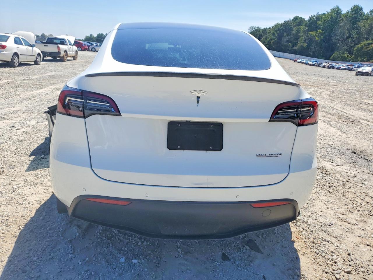 2022 Tesla Model Y White vin: 7SAYGDEF6NF440707
