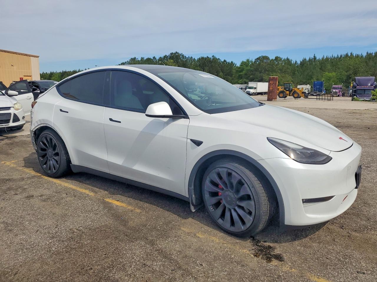 2023 Tesla Model Y White vin: 7SAYGDEF6PF832900
