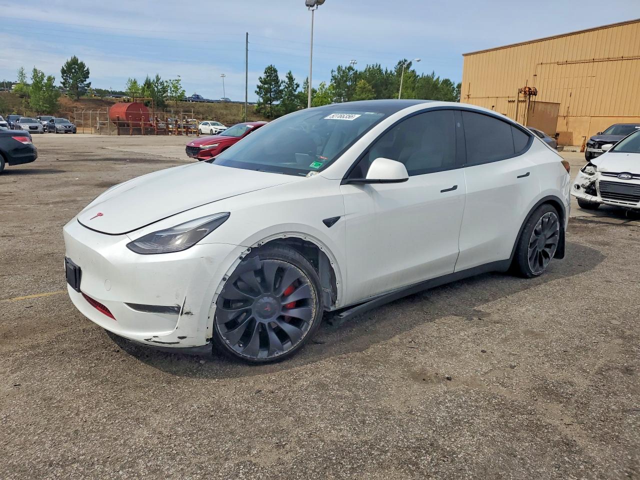 2023 Tesla Model Y White vin: 7SAYGDEF6PF832900