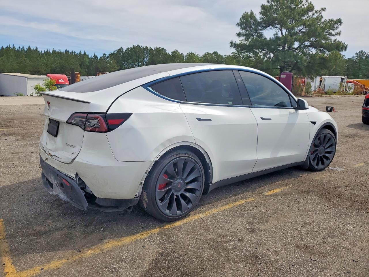 2023 Tesla Model Y White vin: 7SAYGDEF6PF832900