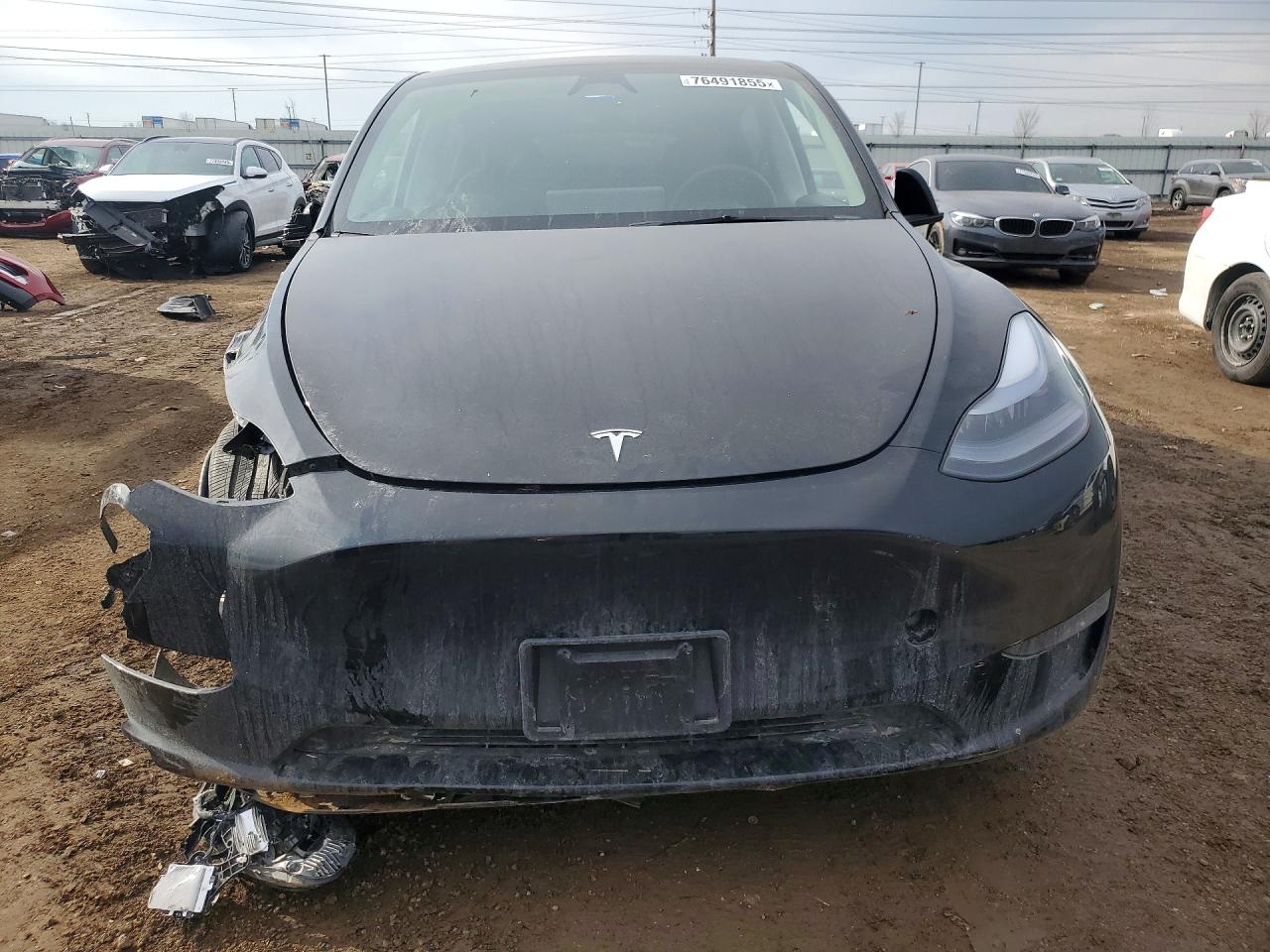 2025 Tesla Model Y Черный vin: 7SAYGDEF9SA341887