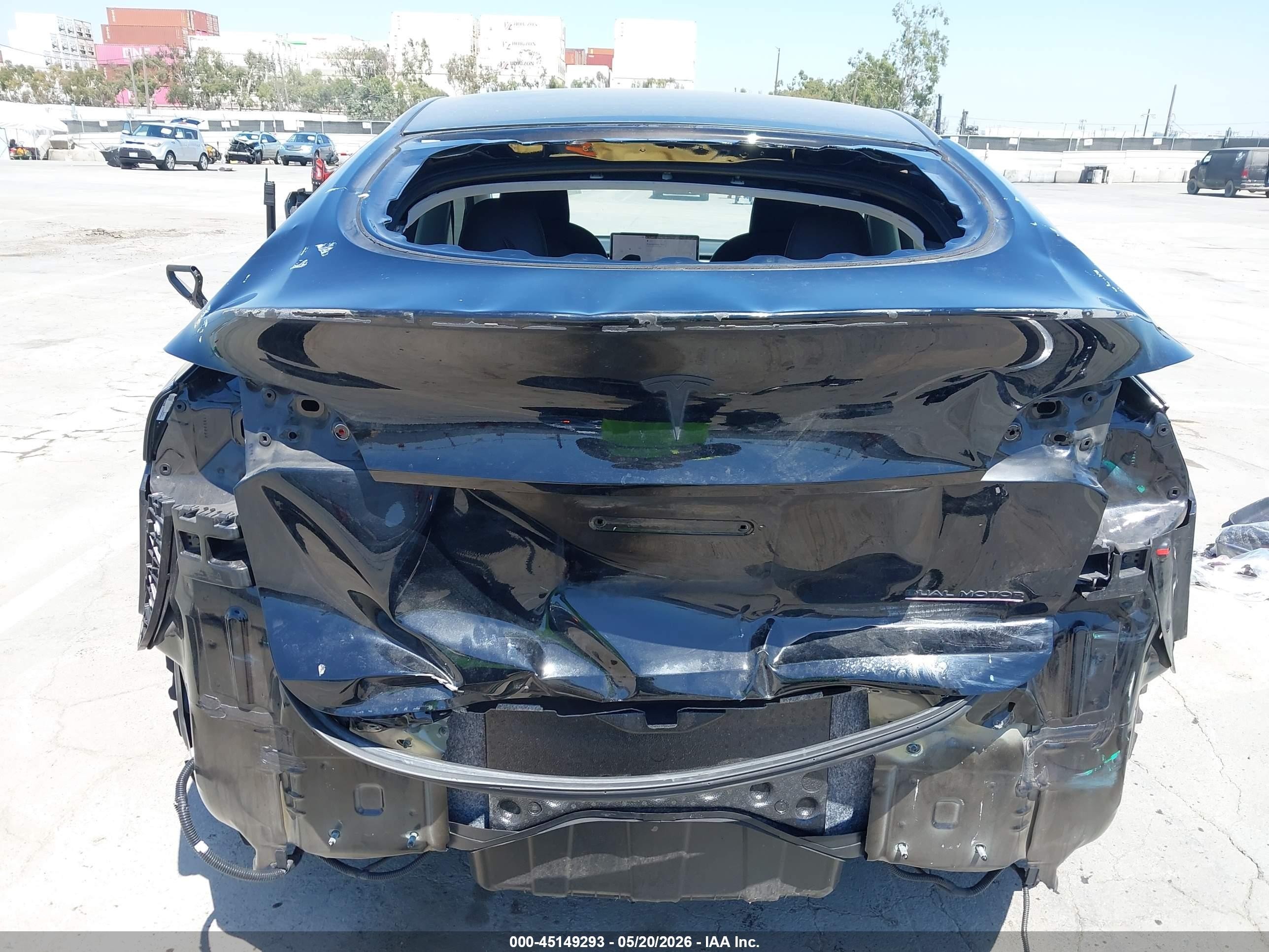 2022 Tesla Model Y Performance Dual Motor All-wheel Drive Black vin: 7SAYGDEFXNF404941