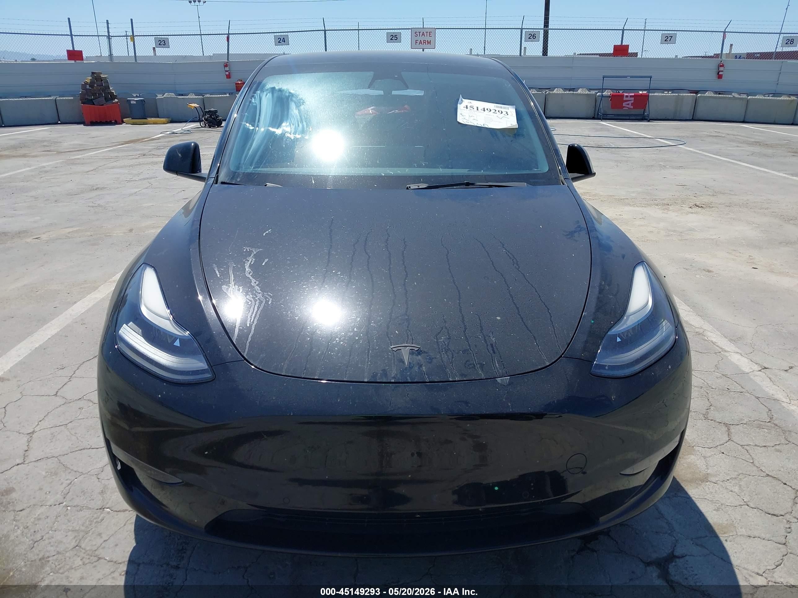 2022 Tesla Model Y Performance Dual Motor All-wheel Drive Black vin: 7SAYGDEFXNF404941
