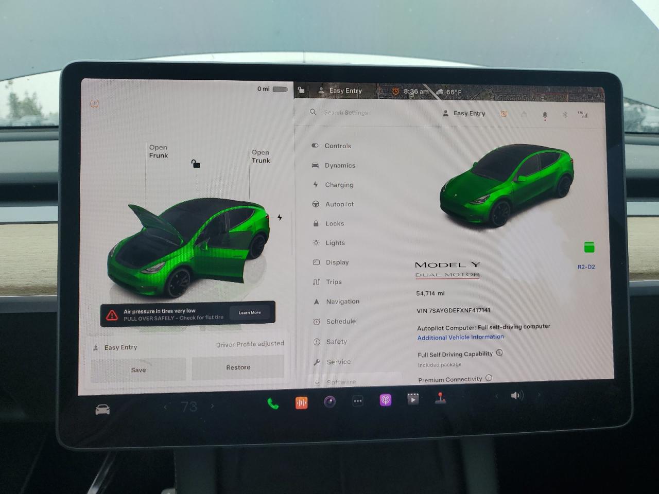 2022 Tesla Model Y Black vin: 7SAYGDEFXNF417141