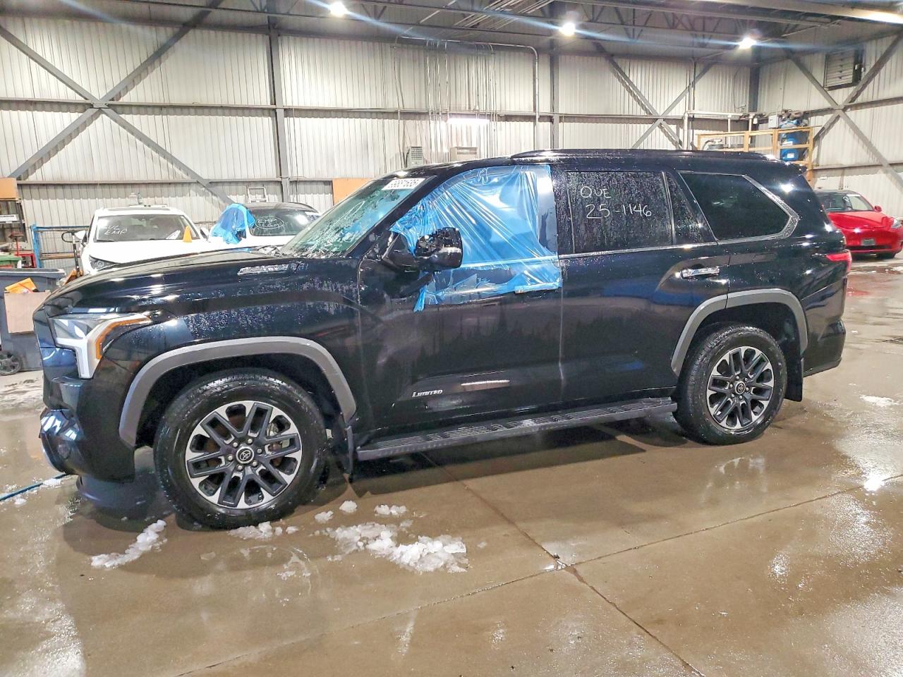 2023 Toyota Sequoia Sr5 Black vin: 7SVAAABA7PX005040