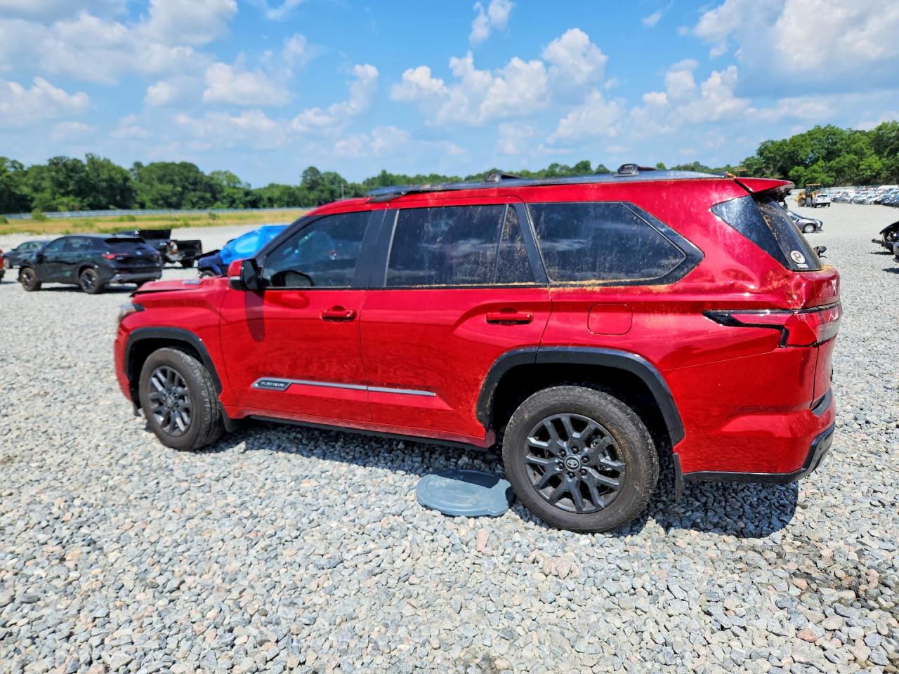 2025 Toyota Sequoia Platinum Red vin: 7SVAAABA7SX064503