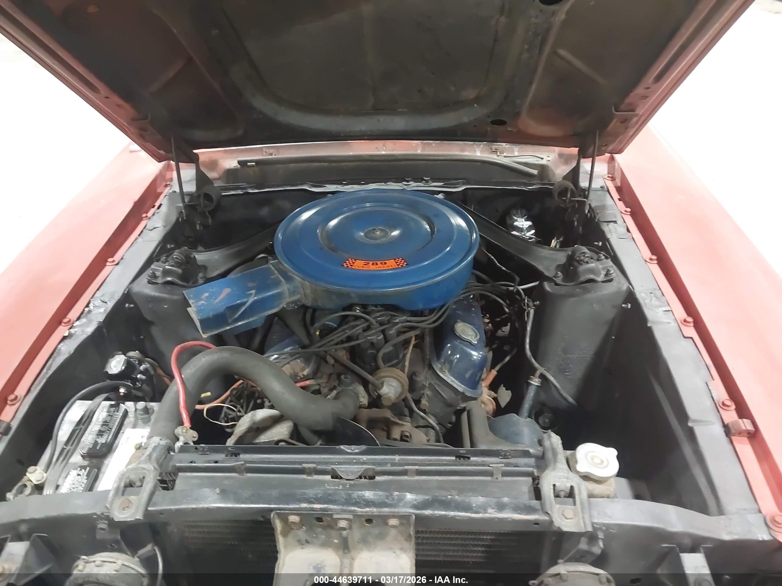 1967 Ford Mustang   Красный vin: 7T02C229102      