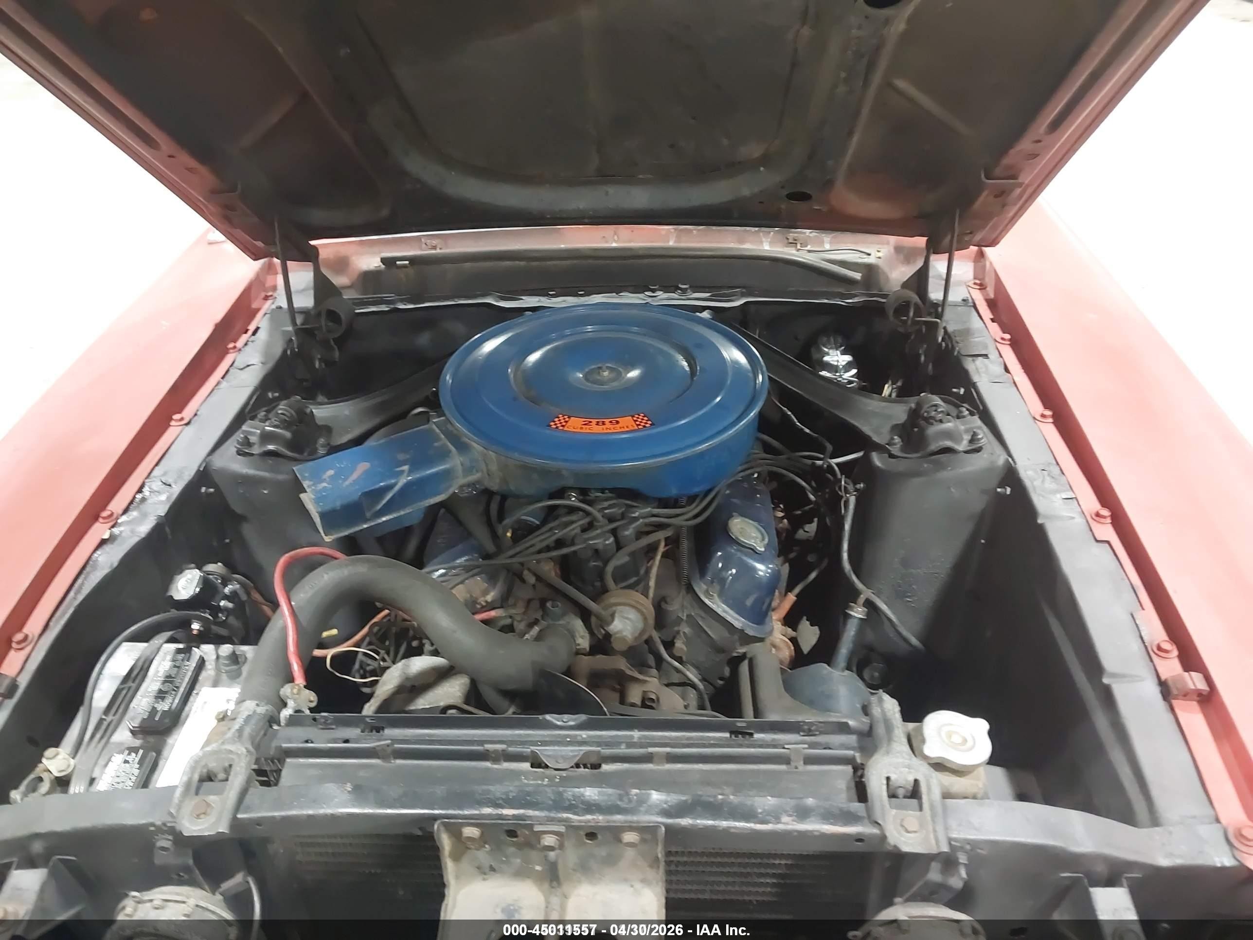1967 Ford Mustang   Красный vin: 7T02C229102      