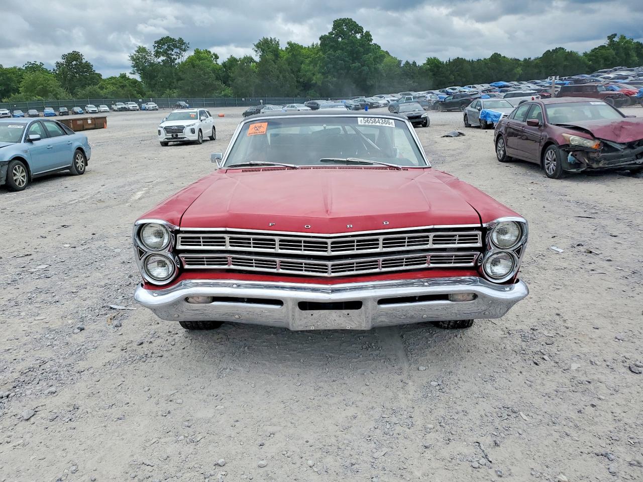 1967 Ford Galaxie500 Red vin: 7U55H176228