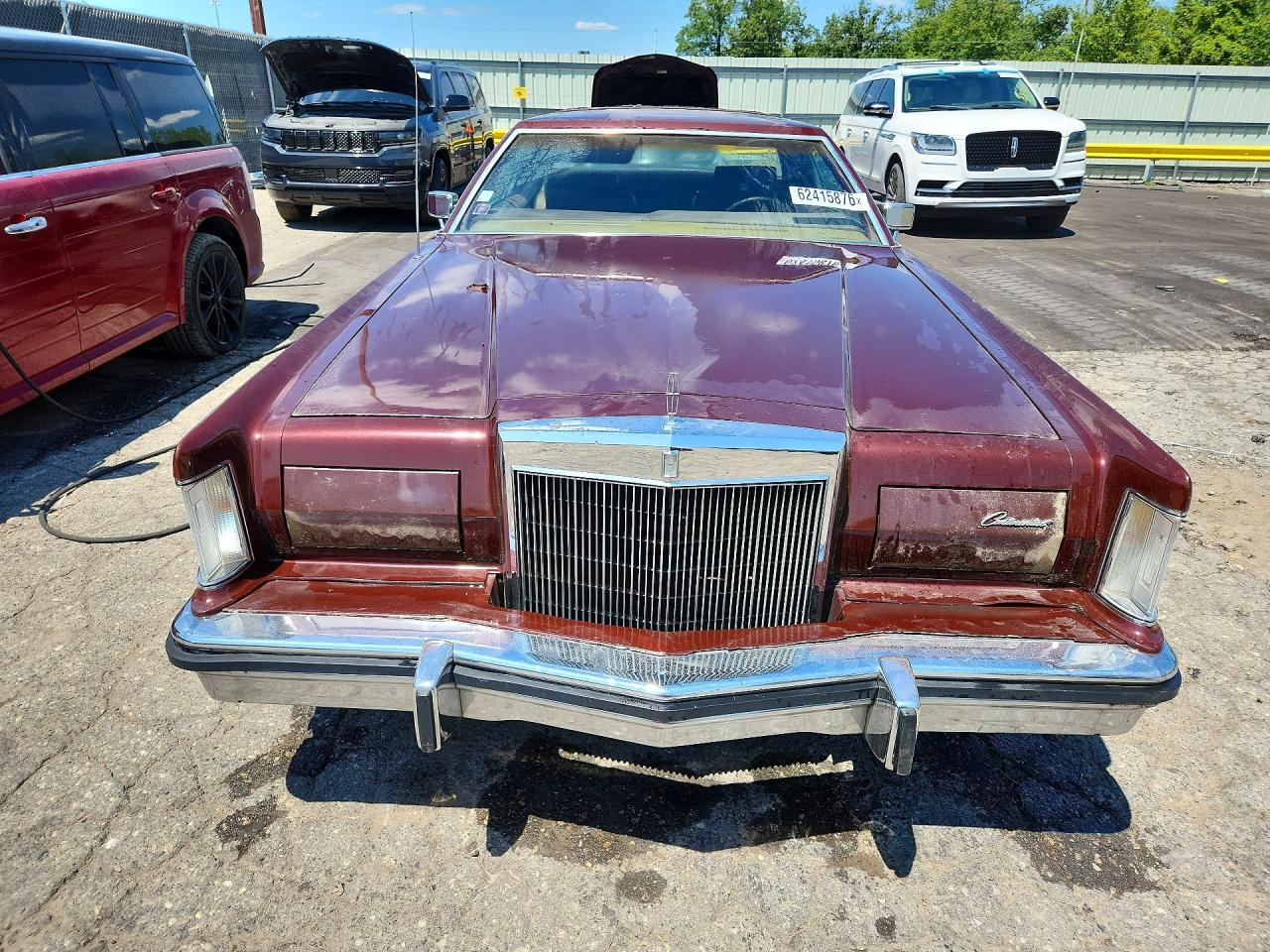 1977 Lincoln Continental Mk V Red vin: 7Y89A900122