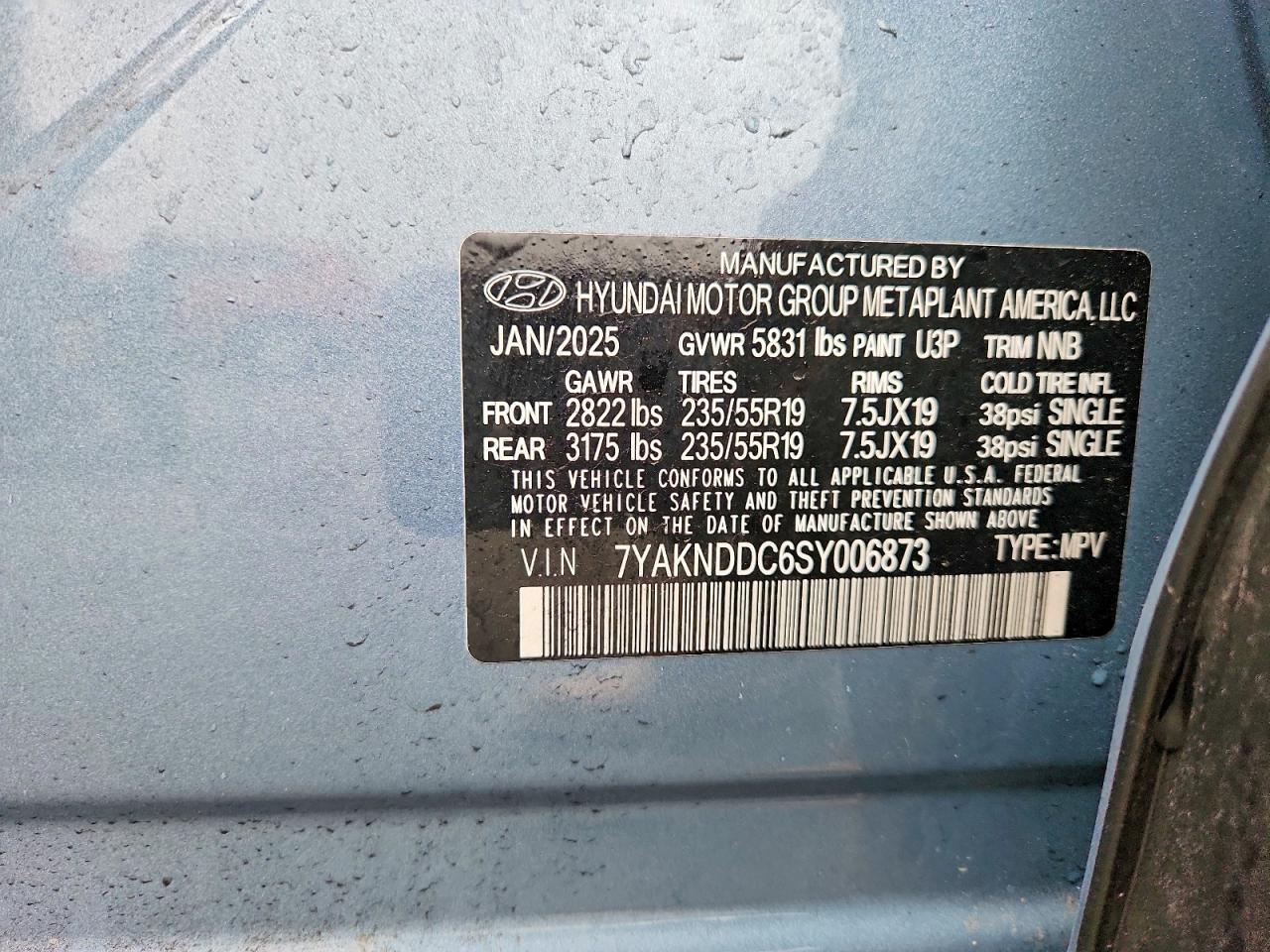 2025 Hyundai Ioniq 5 Sel Gray vin: 7YAKNDDC6SY006873