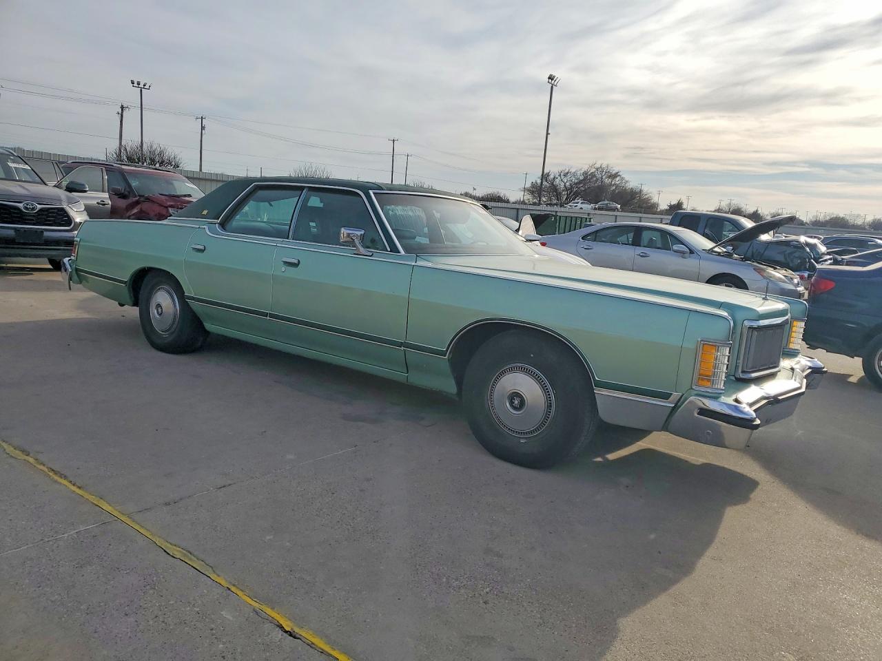 1977 Mercury Grand Marques Зеленый vin: 7Z60A625683