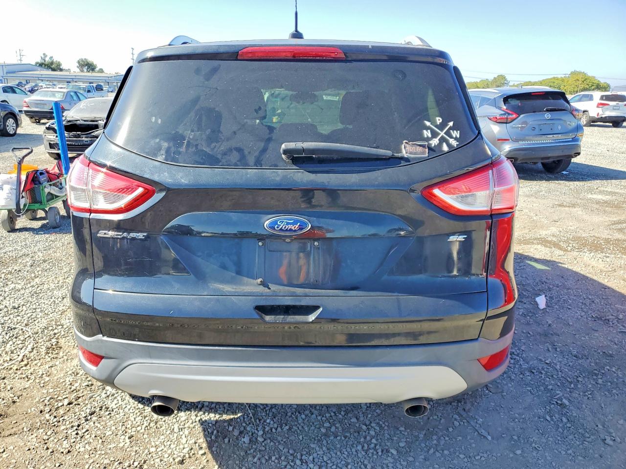 2015 Ford Escape Se Black vin: 1FMCU0G7XFUA23349