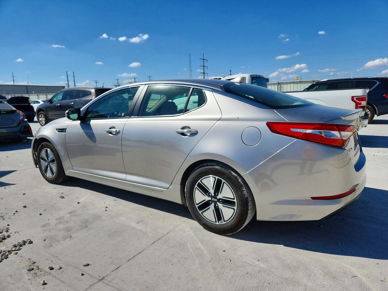 2012 Kia Optima Hybrid Silver vin: KNAGM4AD0C5011516
