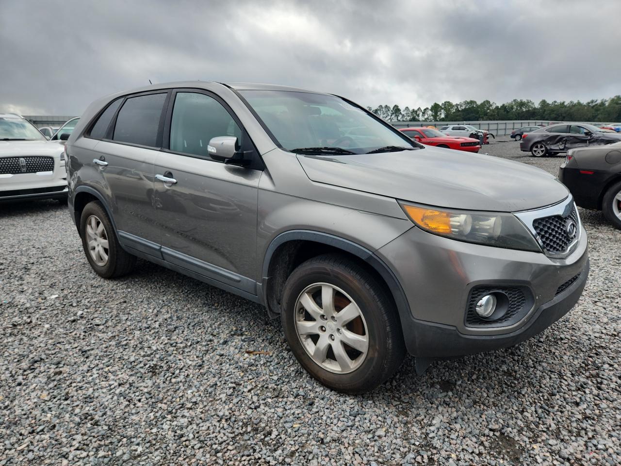 2012 Kia Sorento Lx Gray vin: 5XYKT3A17CG203426