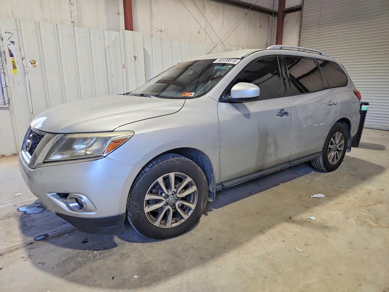 2015 Nissan Pathfinder Sv Silver vin: 5N1AR2MM3FC624414