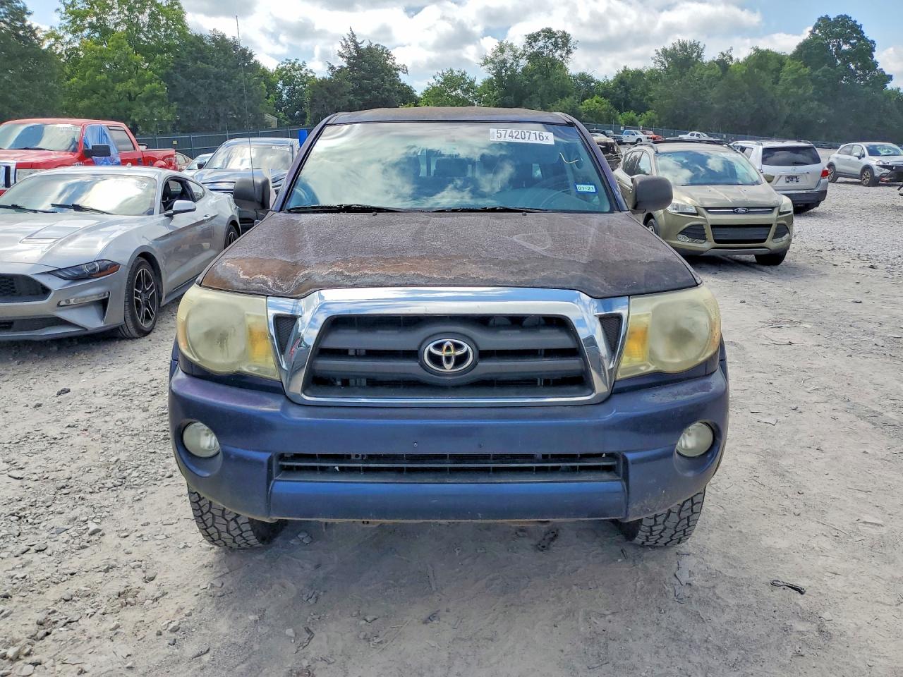 2007 Toyota Tacoma Double Cab Prerunner Blue vin: 3TMJU62N67M033175