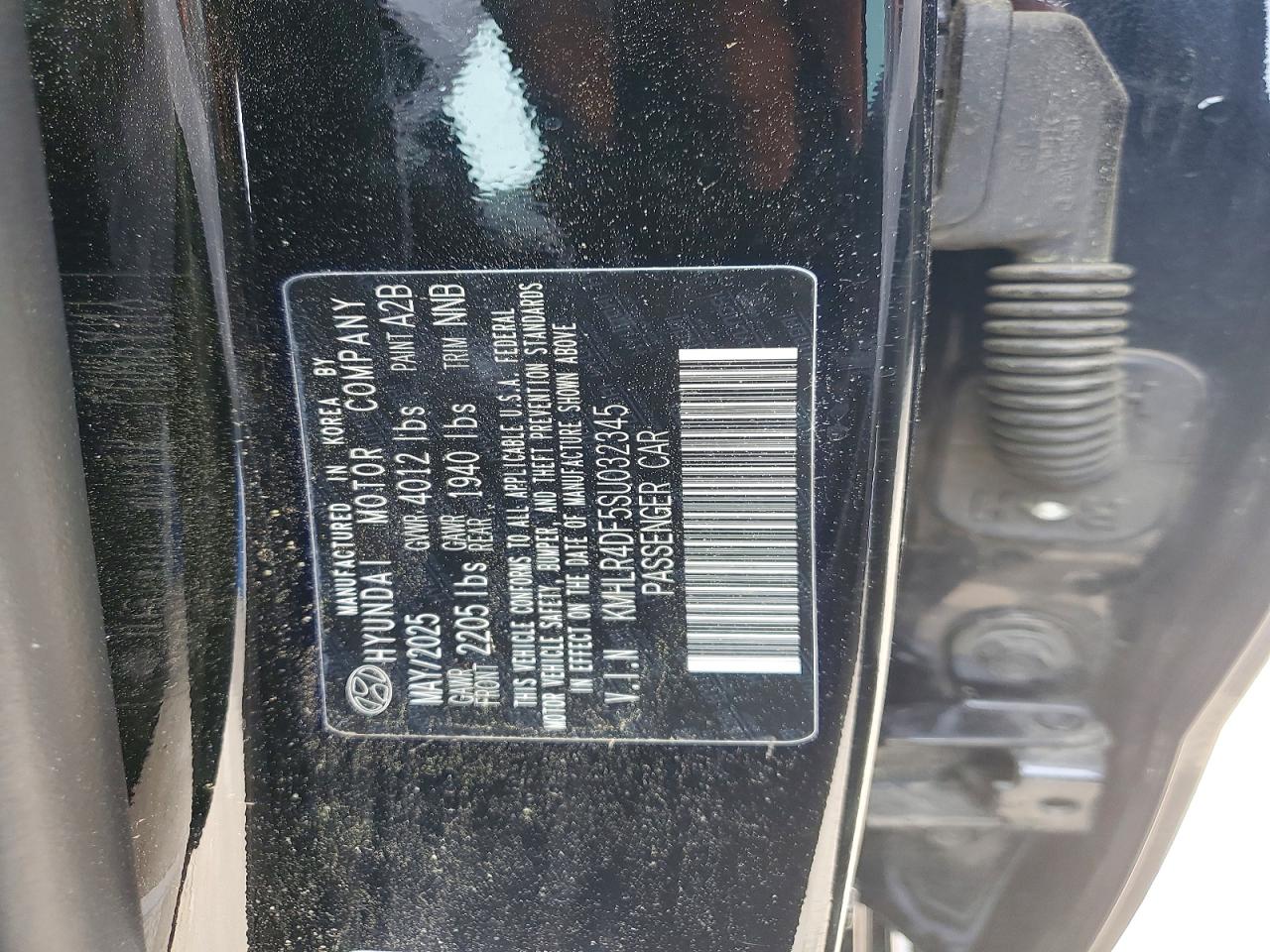2025 Hyundai Elantra N Line Black vin: KMHLR4DF5SU032345