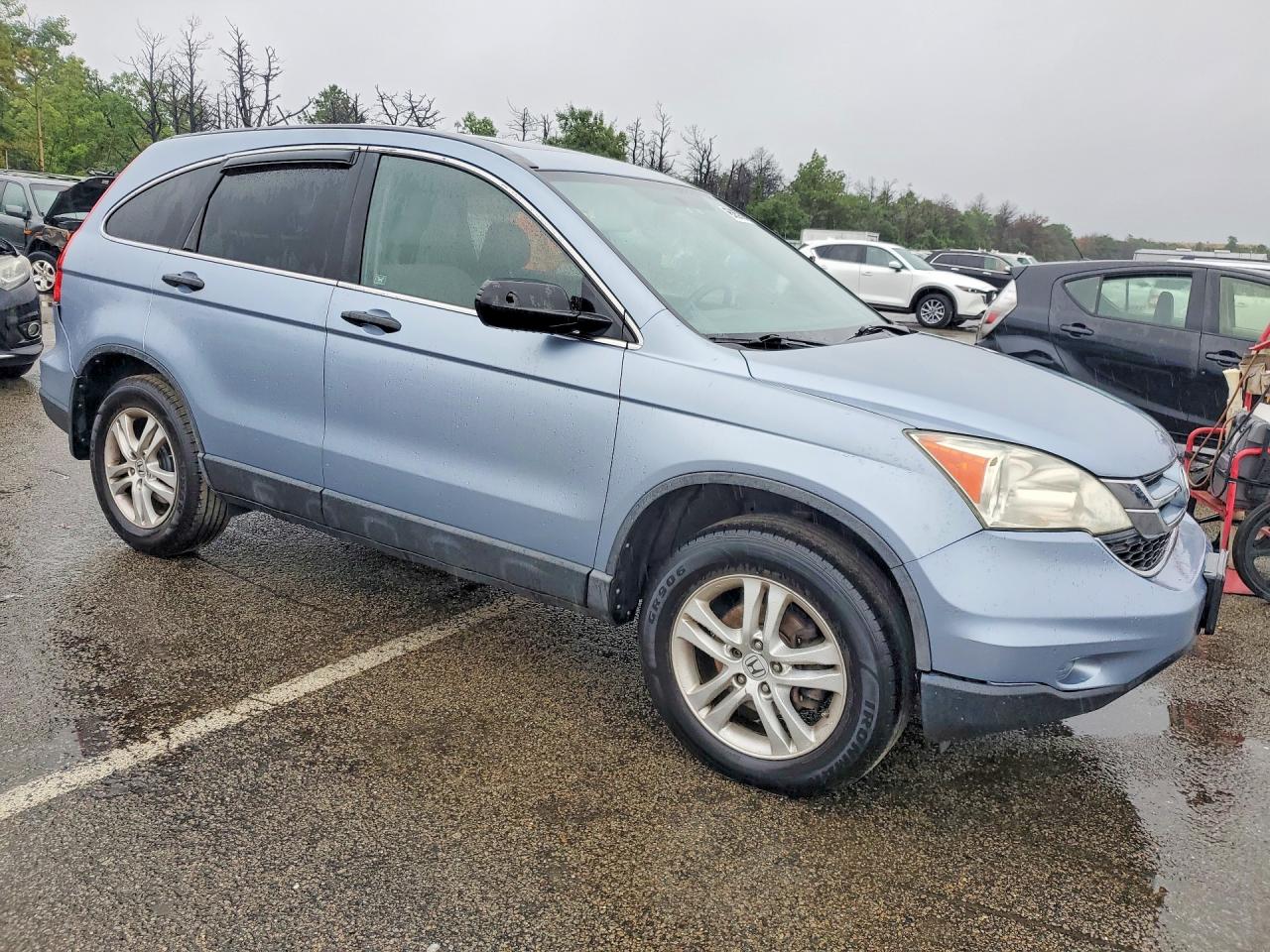 2011 Honda Cr-v Ex Blue vin: 5J6RE4H50BL016095
